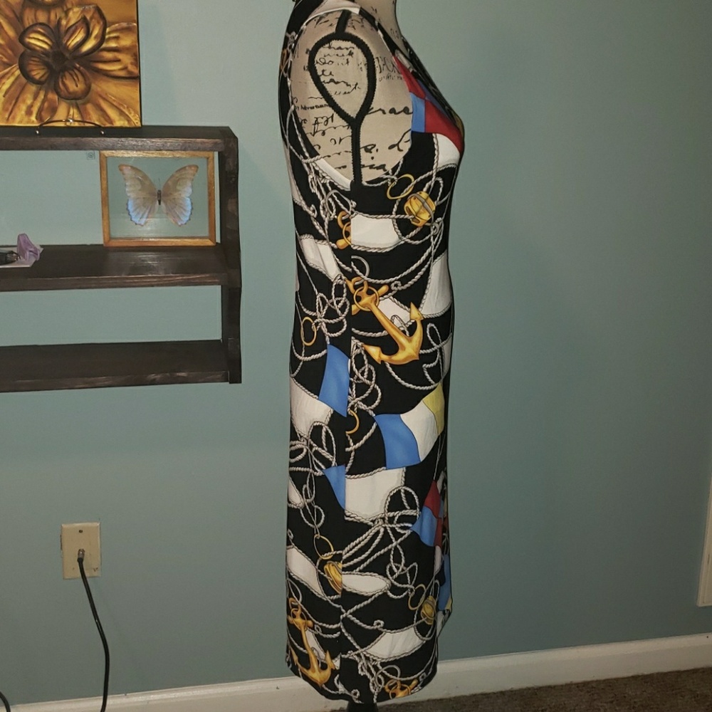 New Lauren Ralph Lauren Nautical Trapeze Dress Size Xlarge - Picture 6 of 13